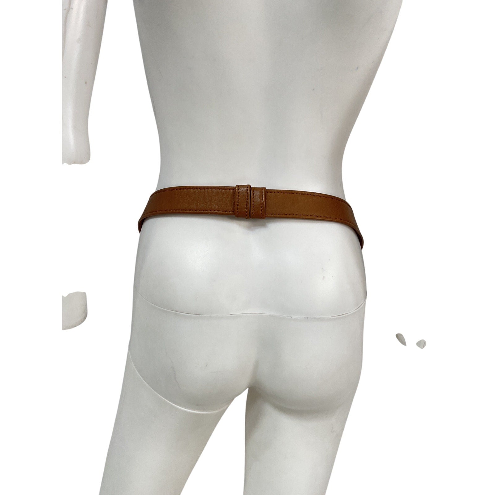 B-Low The Belt Maeve Brown Leather Mini Belt Size OS