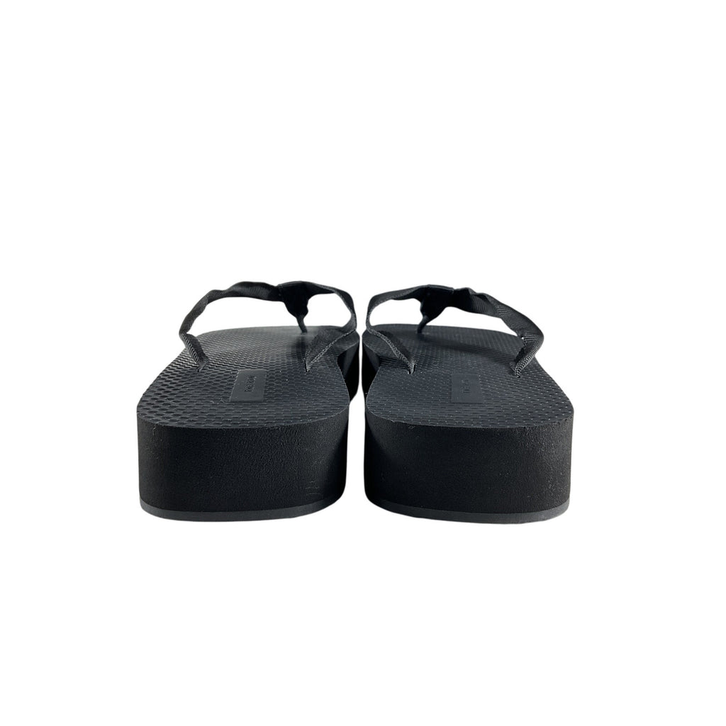 The Row 'Dune' Black Rubber Flatform Sandal Size 8