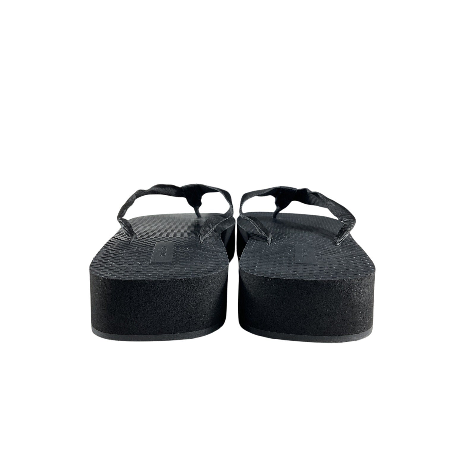 The Row 'Dune' Black Rubber Flatform Sandal Size 8