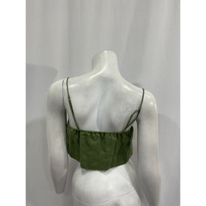 Faithfull The Brand 'Chianti' Green Rayon Top Size XS