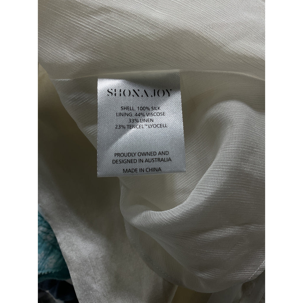 Shona Joy 'La Lune' White Lucero Silk Draped Corset Tiered Strapless Mini Dress Size 4