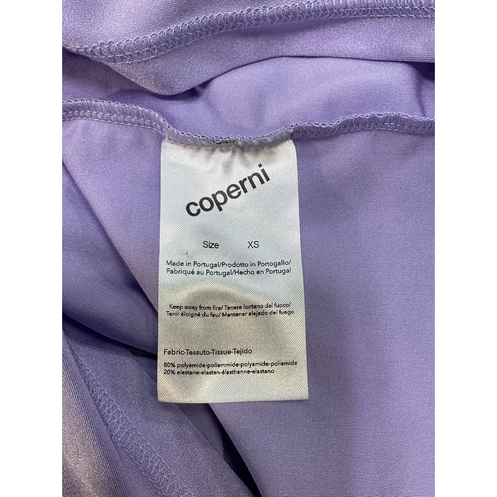 Coperni High Neck Purple Polyamide Top Size XS