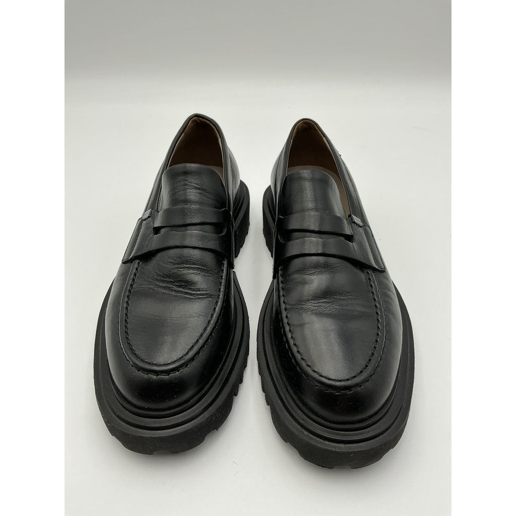 Allsaints 'Lola' Black Leather Loafer Size 6