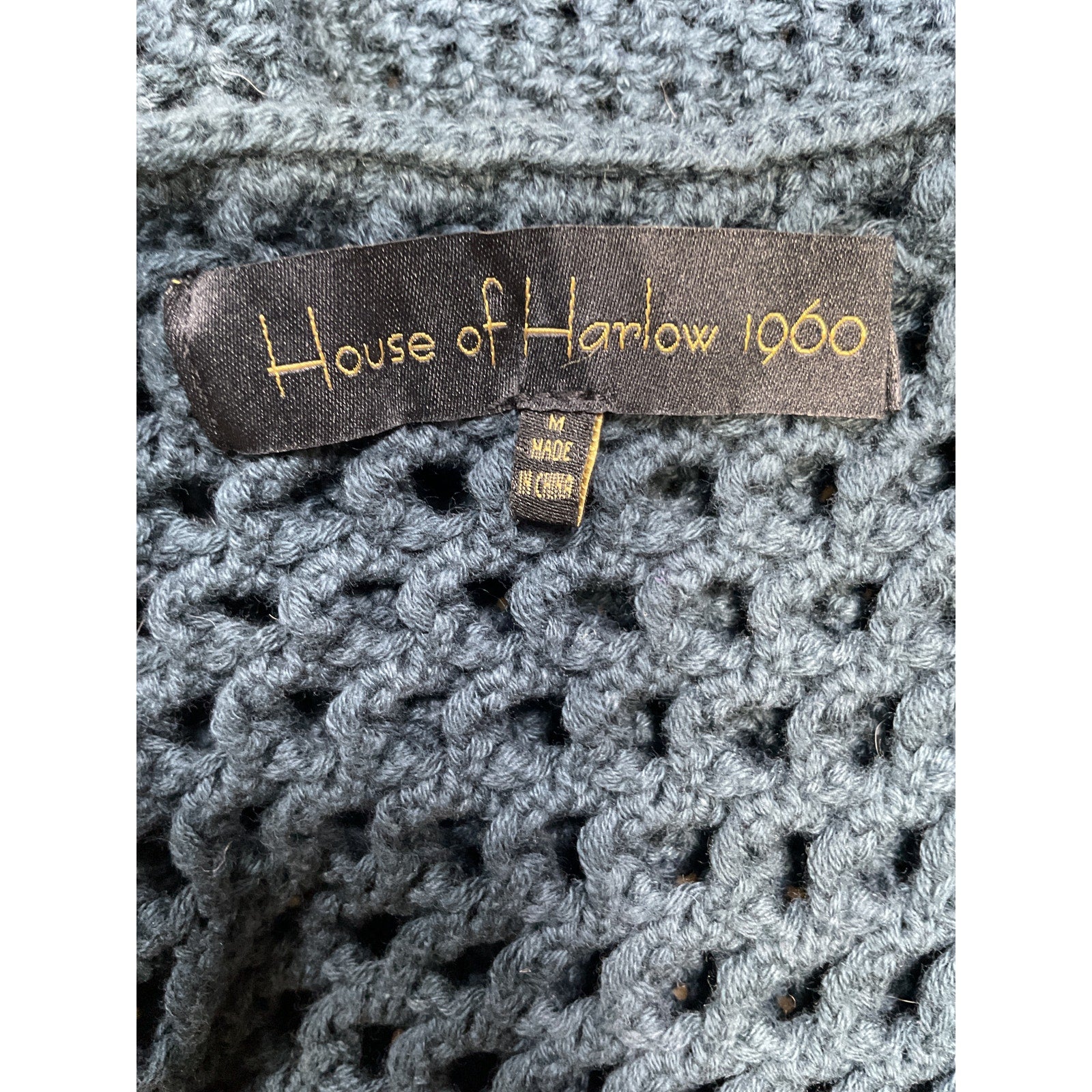 House Of Harlow 1960 X Revolve 'Agnetta' Green Cotton Crochet Top Size M