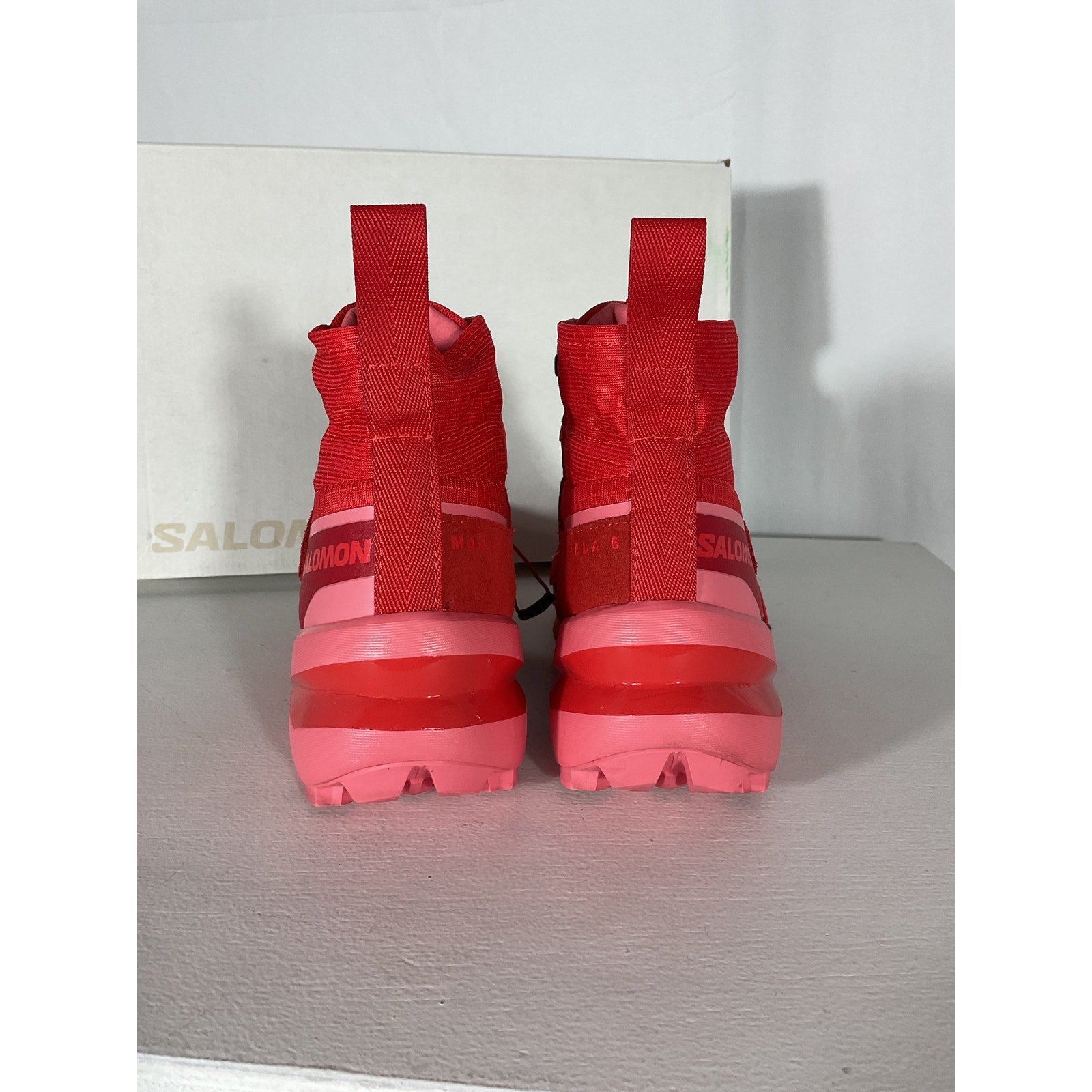 Mm6 Maison Margiela 'Salomon' Red Edition Mm6 Cross High Sneakers Size 5