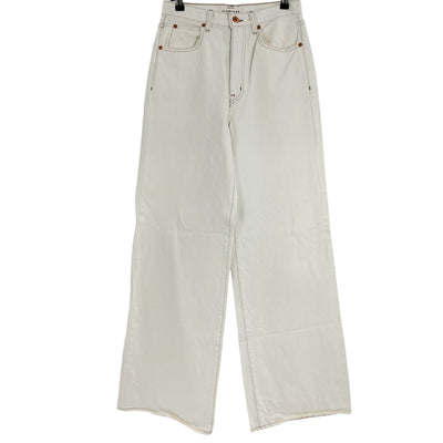 Slvrlake Superwide Beige Eva Denim Jeans Size 28
