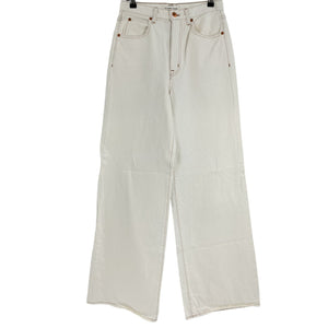 Slvrlake Superwide Beige Eva Denim Jeans Size 28