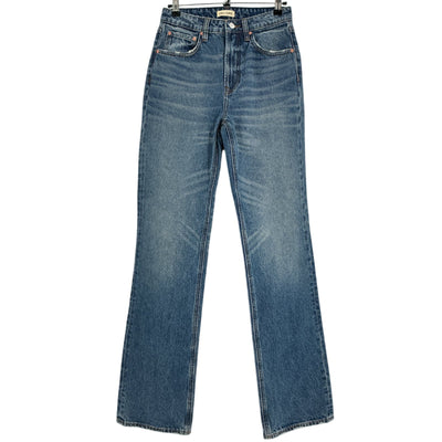 Grlfrnd High Rise Blue Melanie Boot Cut Denim Jeans Size 26