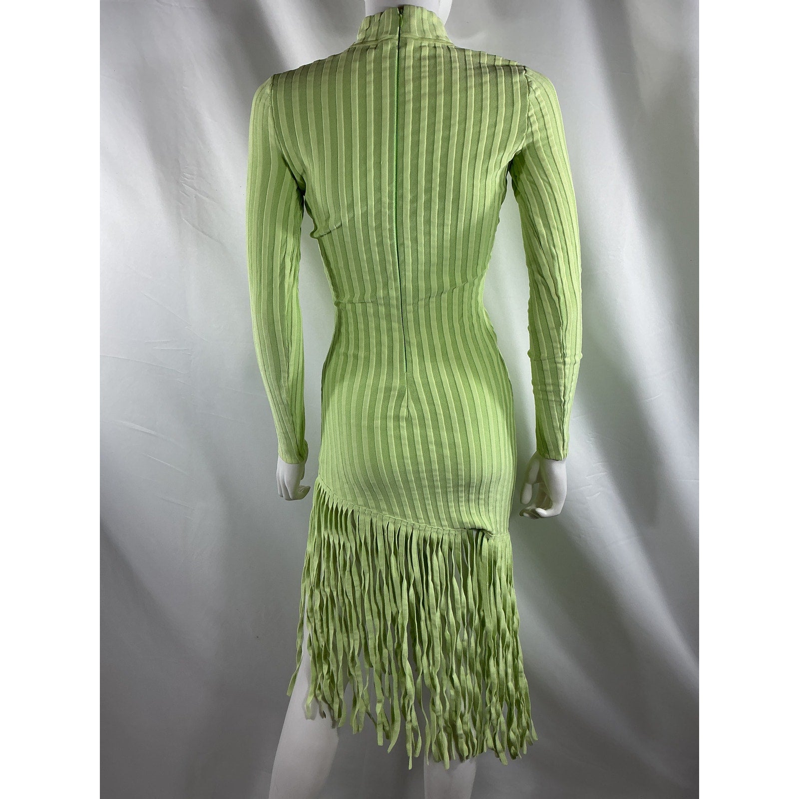Ronny Kobo 'Adkins' Green Viscose Knit Midi Dress Size S
