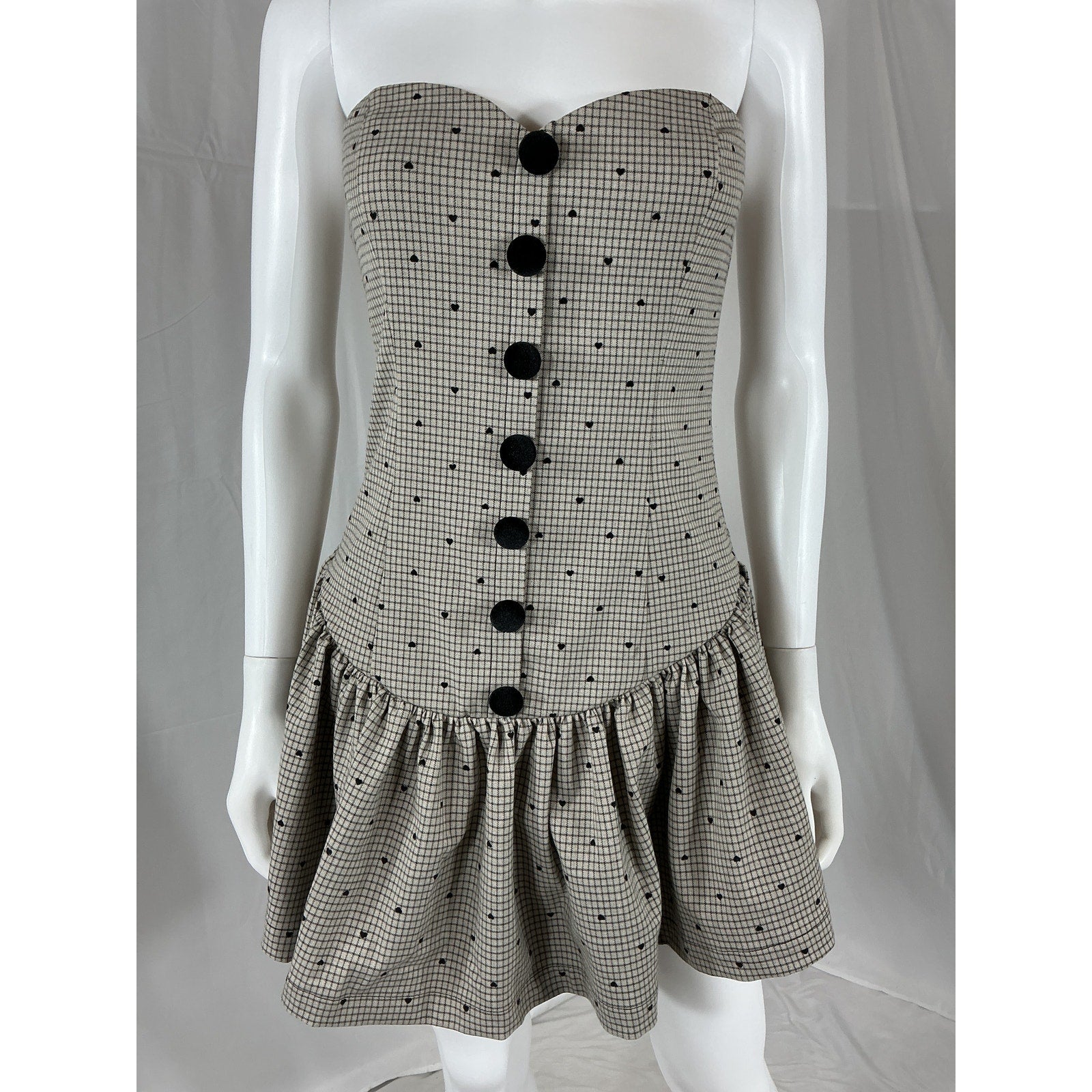 Majorelle 'Kirra' Grey Polyester Mini Dress Size S
