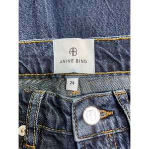 Anine Bing 'Brie' Blue Cotton Denim Jean Size 24
