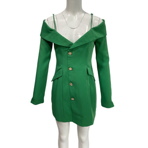 Lovers And Friends Tailored Clover Green Sadie Blazer Dress Size M NWT