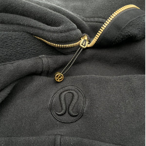 Lululemon Oversized Black Scuba Half Zip Hoodie Size M/L