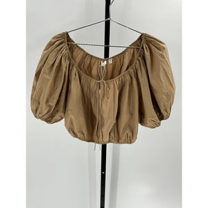 Dôen 'Topaz' Tan Cotton Top Size S - NWT