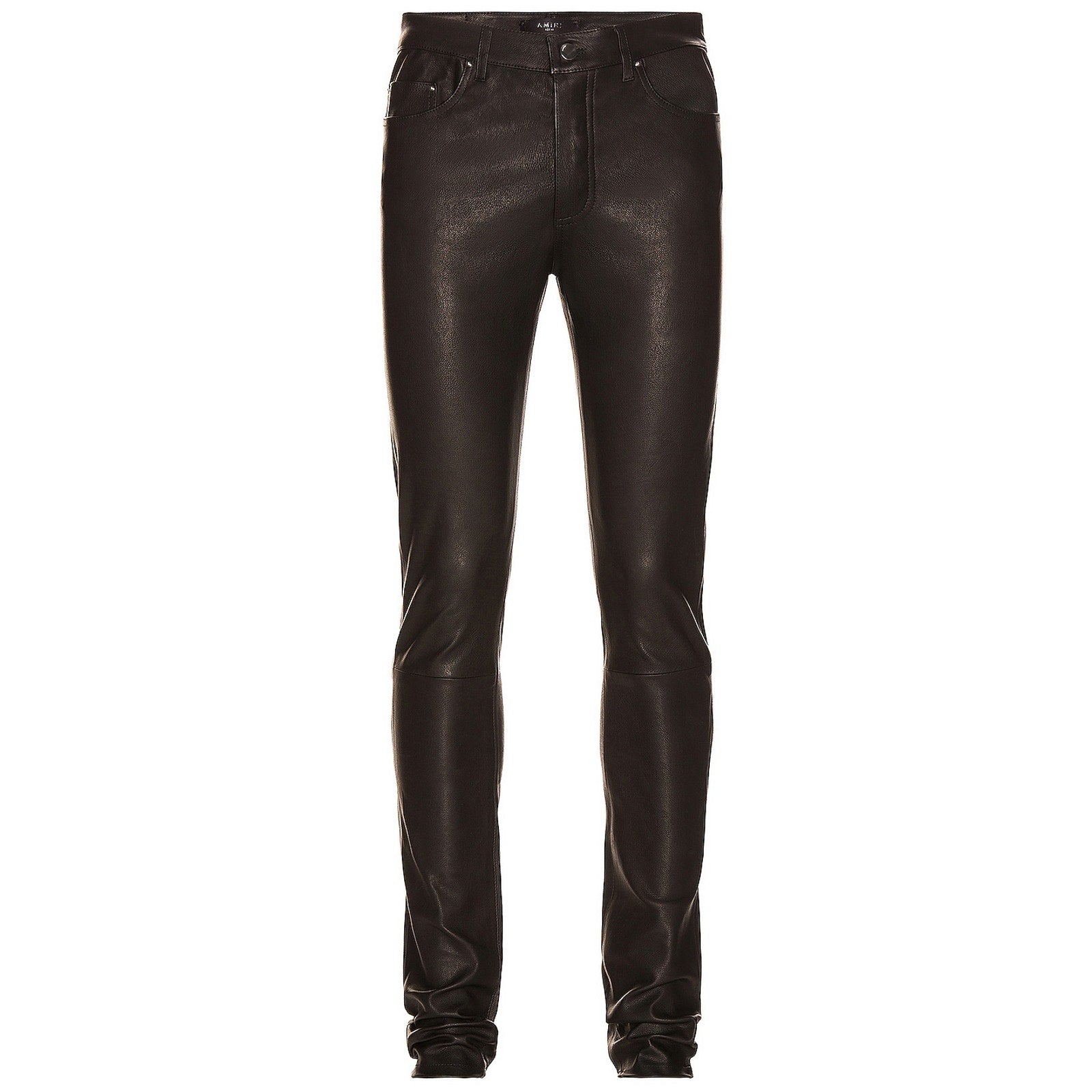 Amiri 5 Pocket Black Leather Pant Size IT 52 / US 36 - NWT