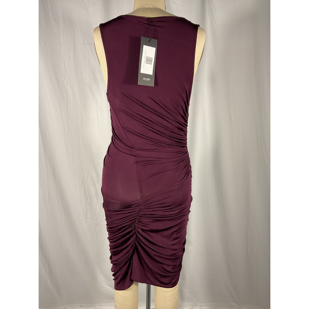 Atlein 'Ruched' Brown Mini Dress Size 36 - NWT