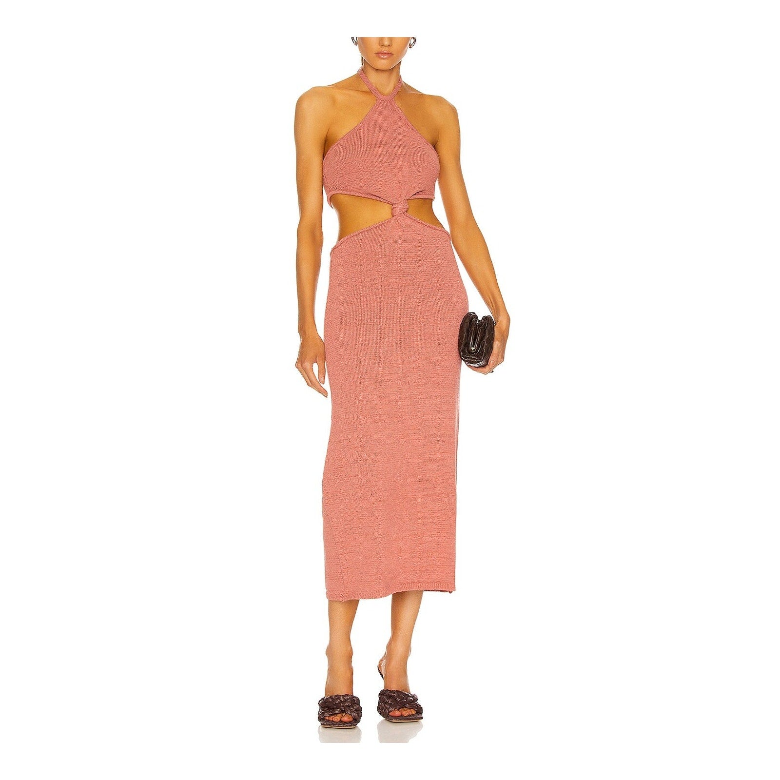 Cult Gaia 'Cameron' Pink Cotton Knit Dress Size XS
