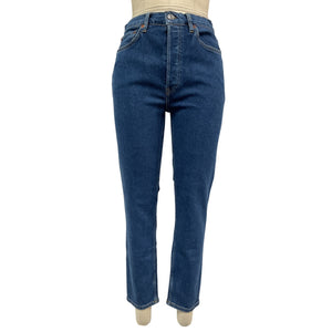 Re Done Classic Blue 90s High Rise Ankle Denim Jeans Size 29 NWT