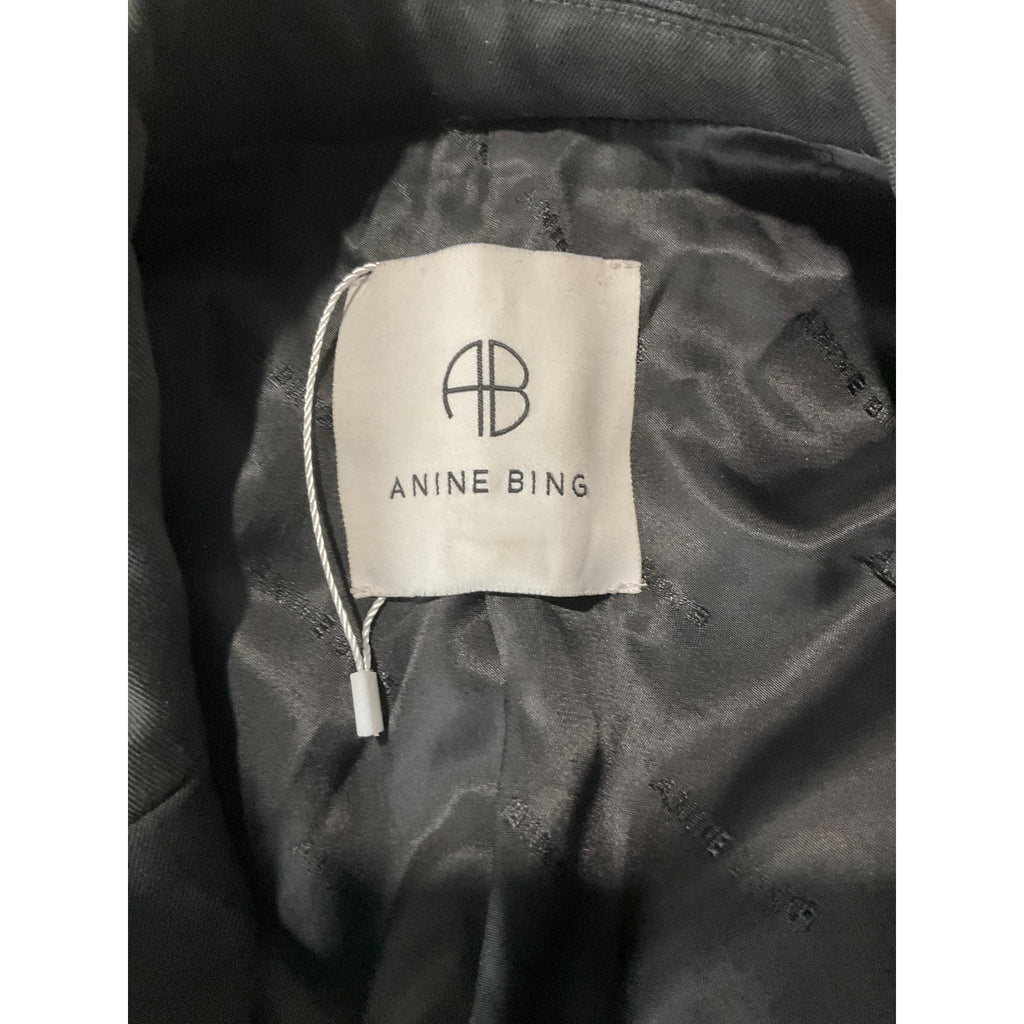 Anine Bing Black Wool Classic Blazer Size XS