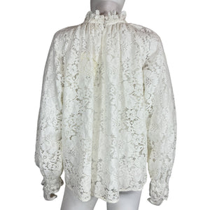 Sézane Romantic White Sheila Blouse Size 42