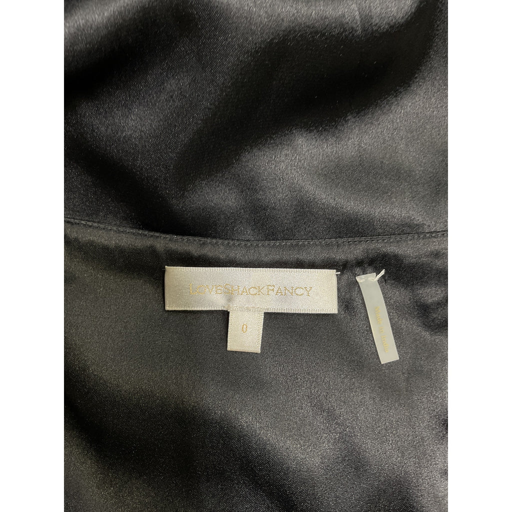 Loveshackfancy 'Ziggy' Black Maxi Skirt Size 0