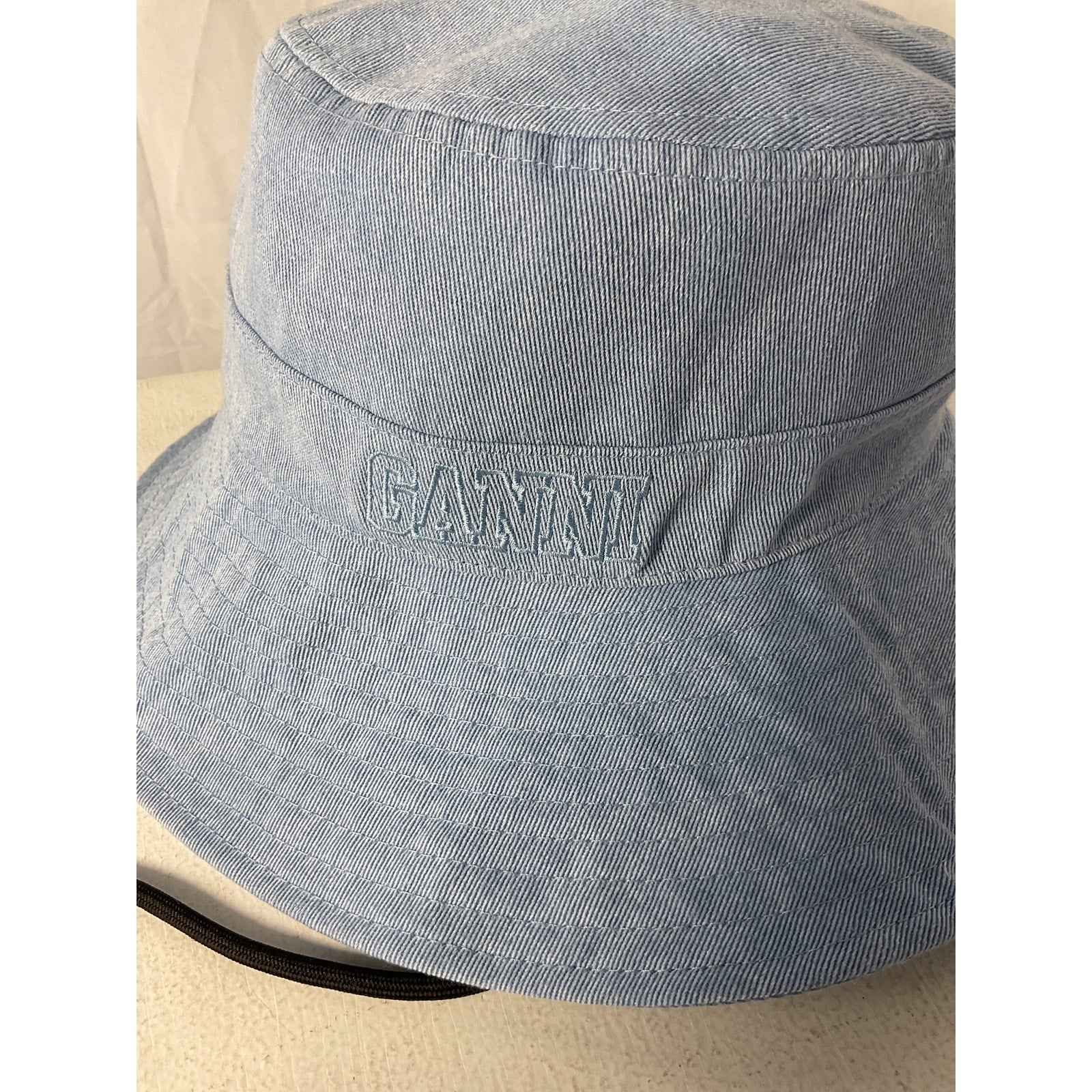 Ganni 'Fisherman' Blue Polyester Bucket Hat Size XS