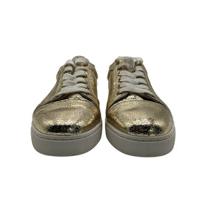 Christian Louboutin Metallic Gold Vieira Sneakers Size 39 EU / US 9