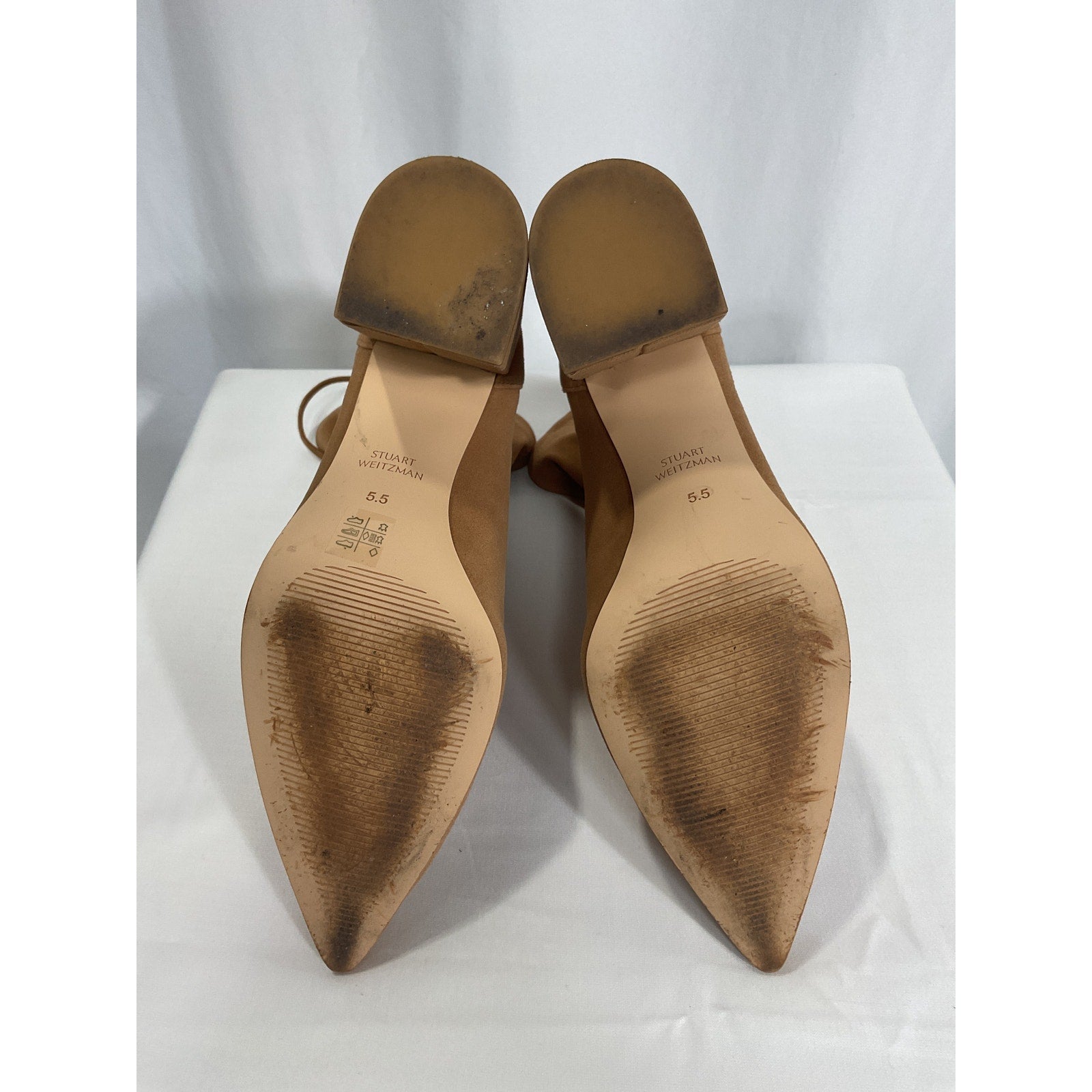 Stuart Weitzman 'City' Brown Block Bootie Size 5.5 - NWT