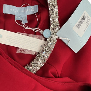 Hill House Home Embellished Red Parker Dress Size XXS