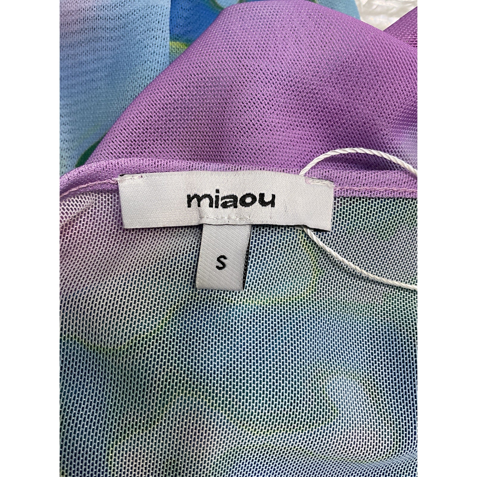 Miaou 'Billie' Blue Polyester Midi Dress Size S
