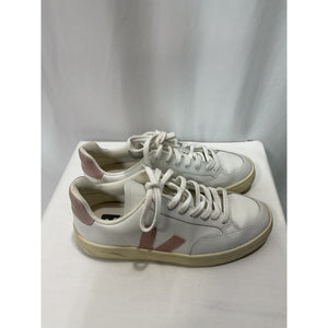Veja 'V-12' White Leather Sneaker Size 9