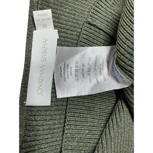 Simkhai Ribbed Green Alexia Halter Top Size M