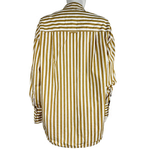 Staud Striped Beige Colton Top Size S