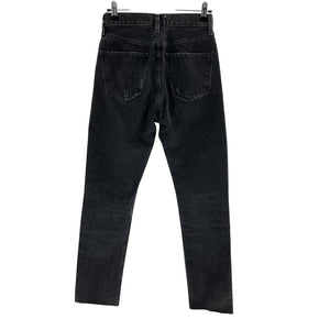 Agolde Distressed Black Cherie High Rise Denim Jeans Size 24
