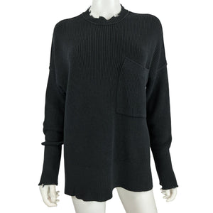 Pistola Oversized Black Darya Crewneck Sweater Size XS