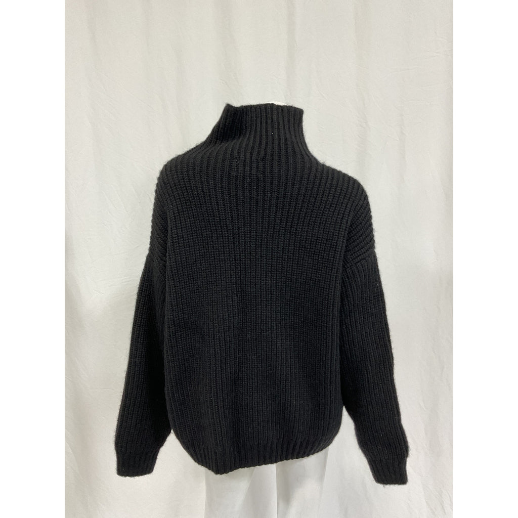 Anine Bing 'Sydney' Black Alpaca Sweater Size S