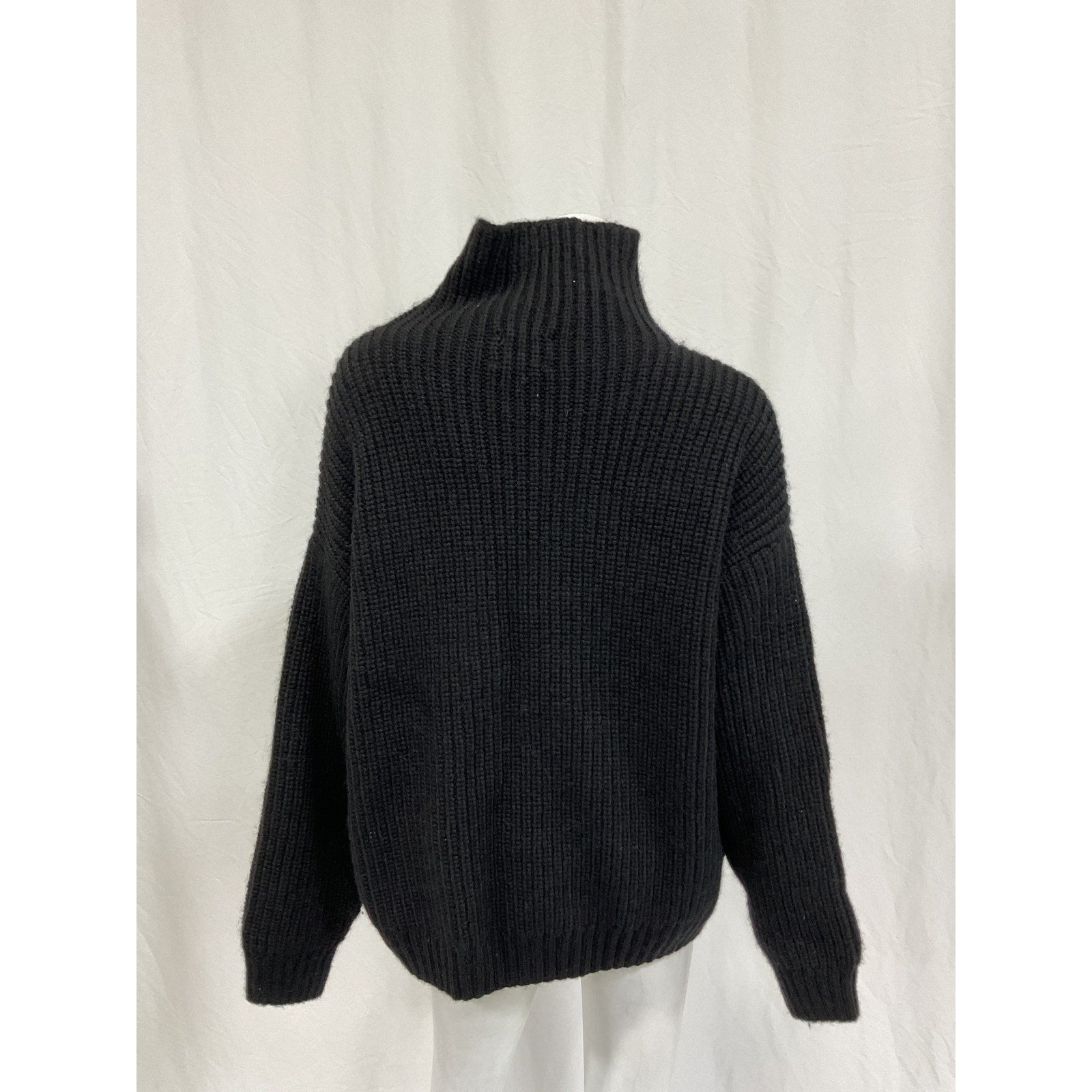 Anine Bing 'Sydney' Black Alpaca Sweater Size S