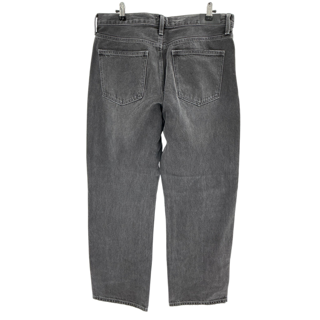 Pistola 'Lexi' Black Cotton Mid Rise Straight Denim Jean  Size 30