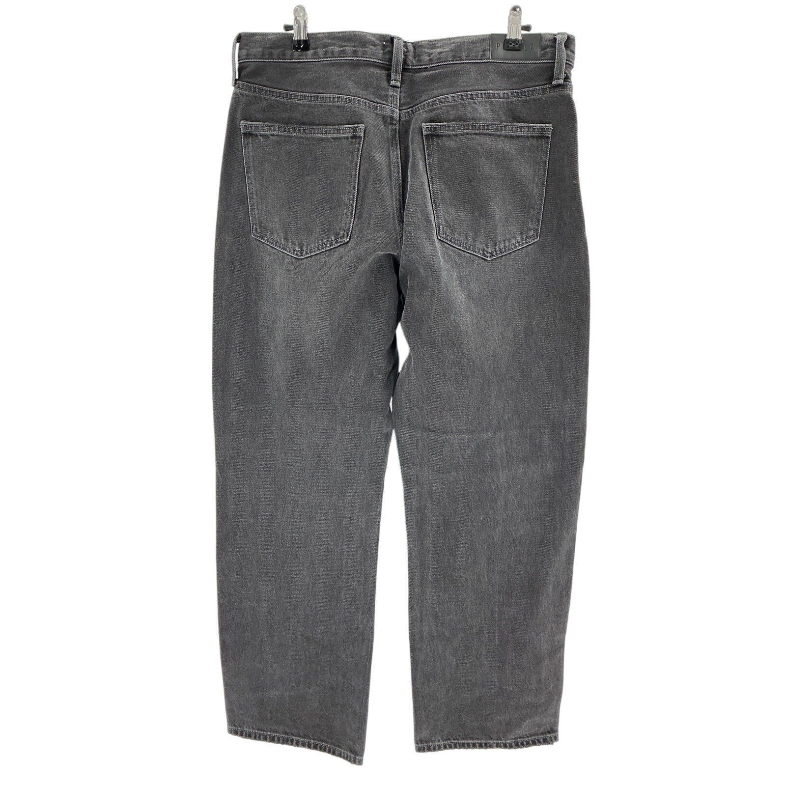 Pistola 'Lexi' Black Cotton Mid Rise Straight Denim Jean  Size 30