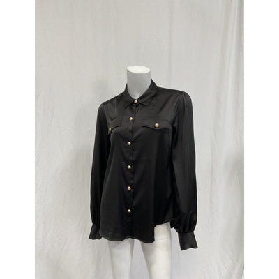 Generation Love 'Lennox' Black Polyester Blouse Size S