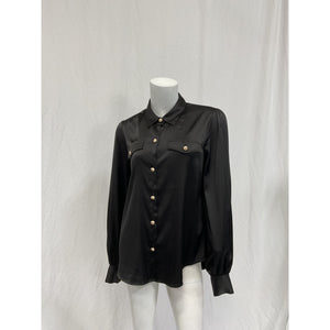Generation Love 'Lennox' Black Polyester Blouse Size S