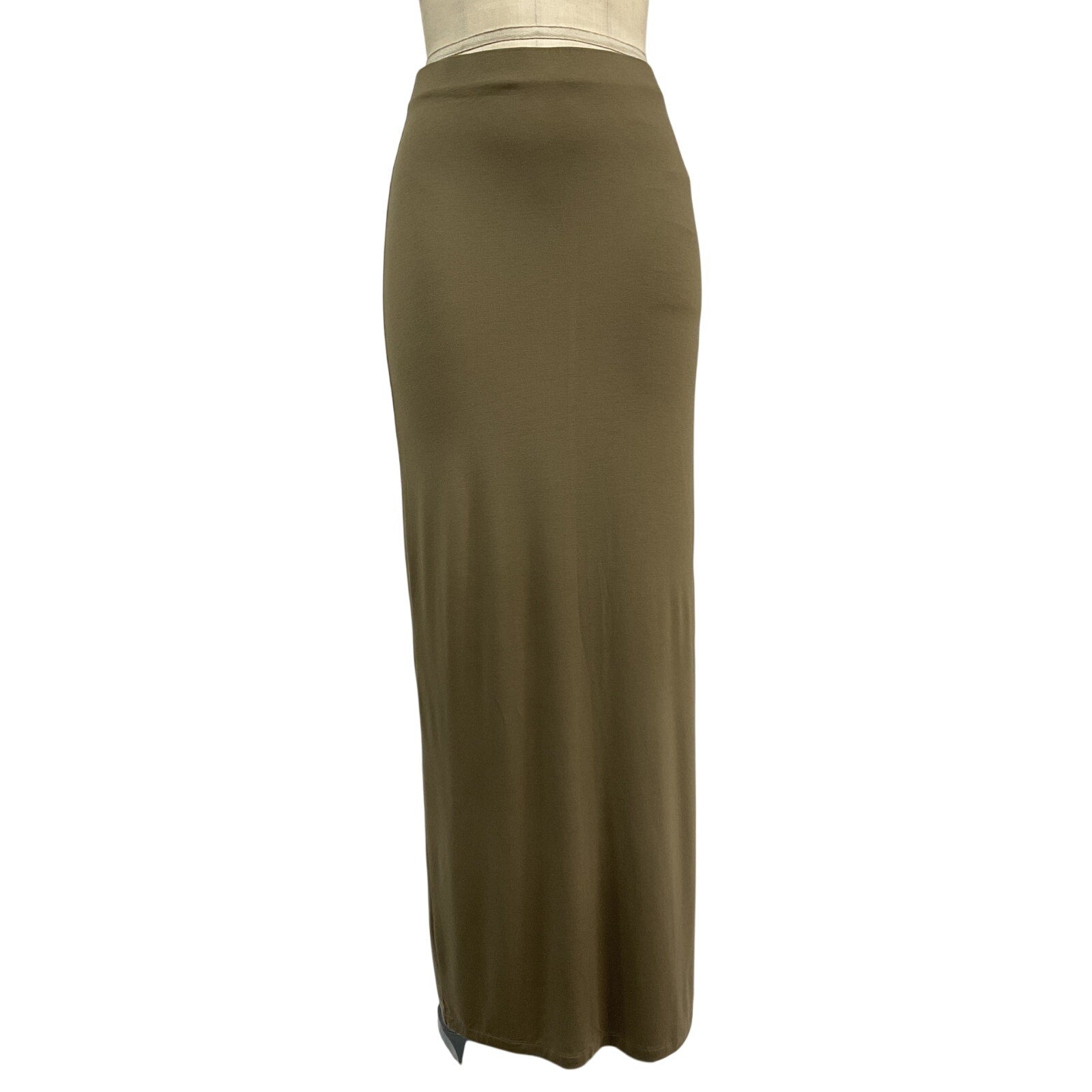 The Frankie Shop 'Ella' Green Viscose Maxi Skirt Size S
