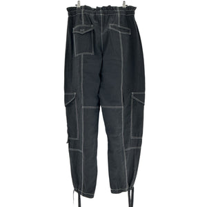 Ganni Utility Black High Waist Pocket Pants Size 40