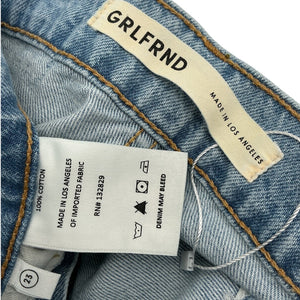 Grlfrnd Relaxed Blue Milla Utility Slouch Denim Jeans Size 23