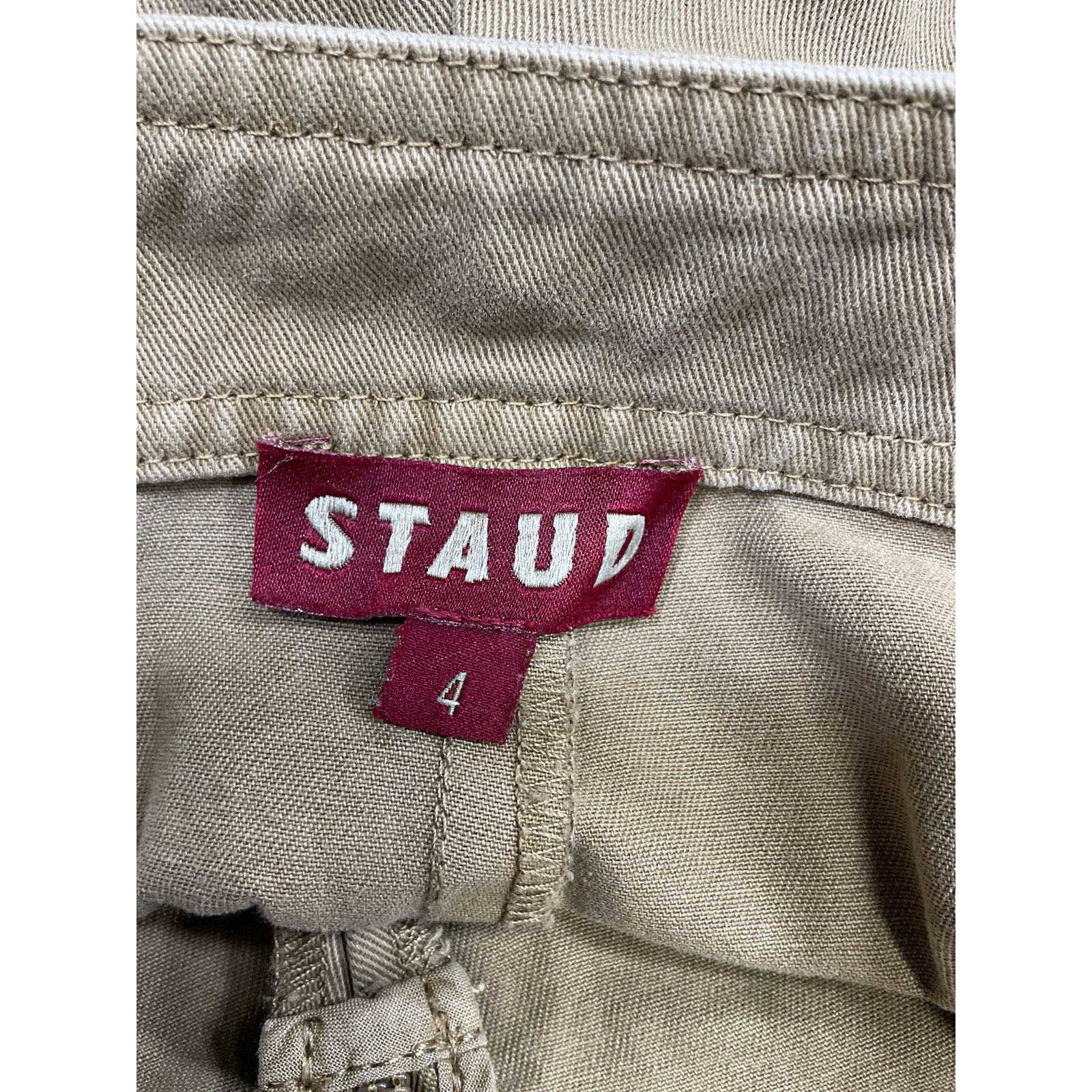 Staud 'Tamara' Green Twill Skort Size 4