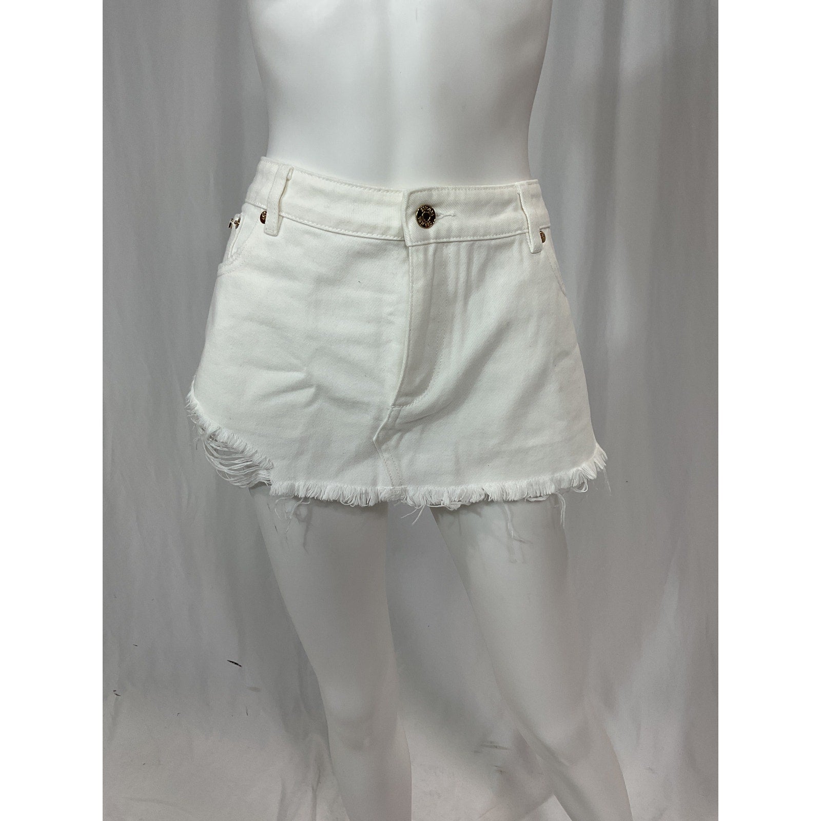 Ser.O.Ya 'Vanessa' White Denim Skirt Size 29 - NWT