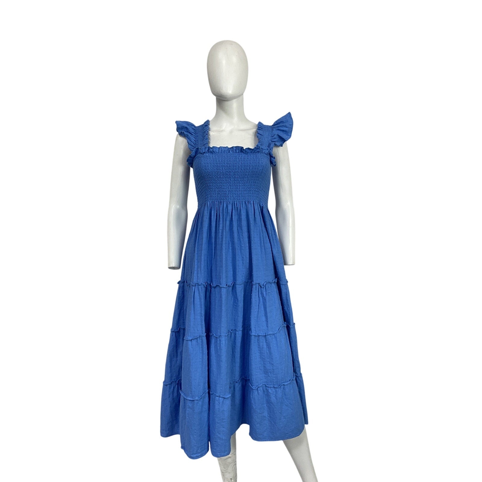 Hill House Home The Ellie Blue Cotton Nap Dress Size S