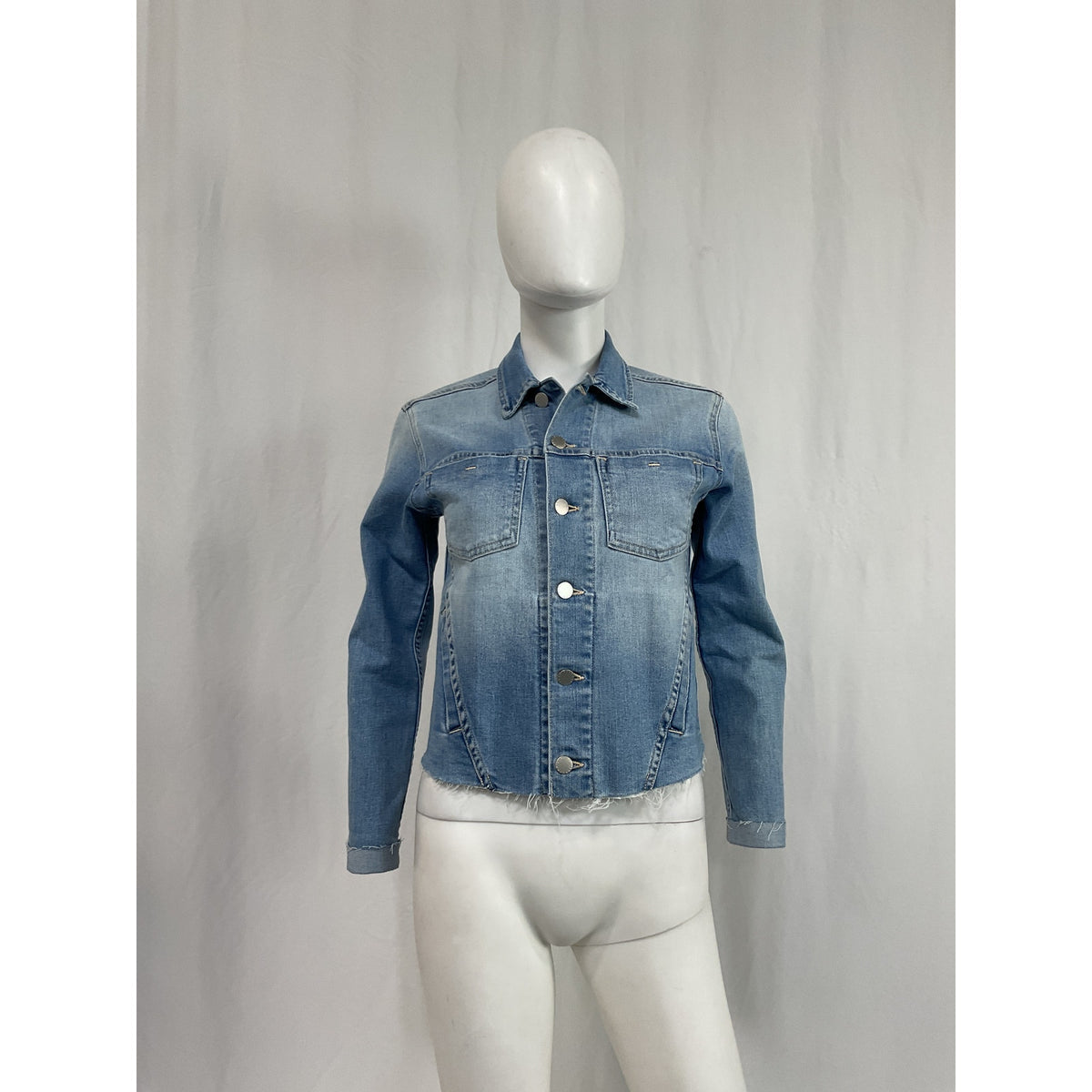L'Agence 'Janelle' Blue Cotton Jacket Size S