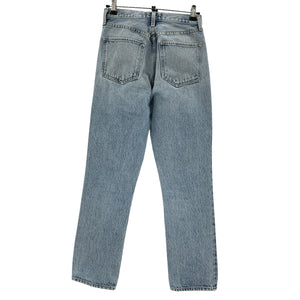 Agolde Classic Blue Riley High Rise Straight Denim Jeans Size 24