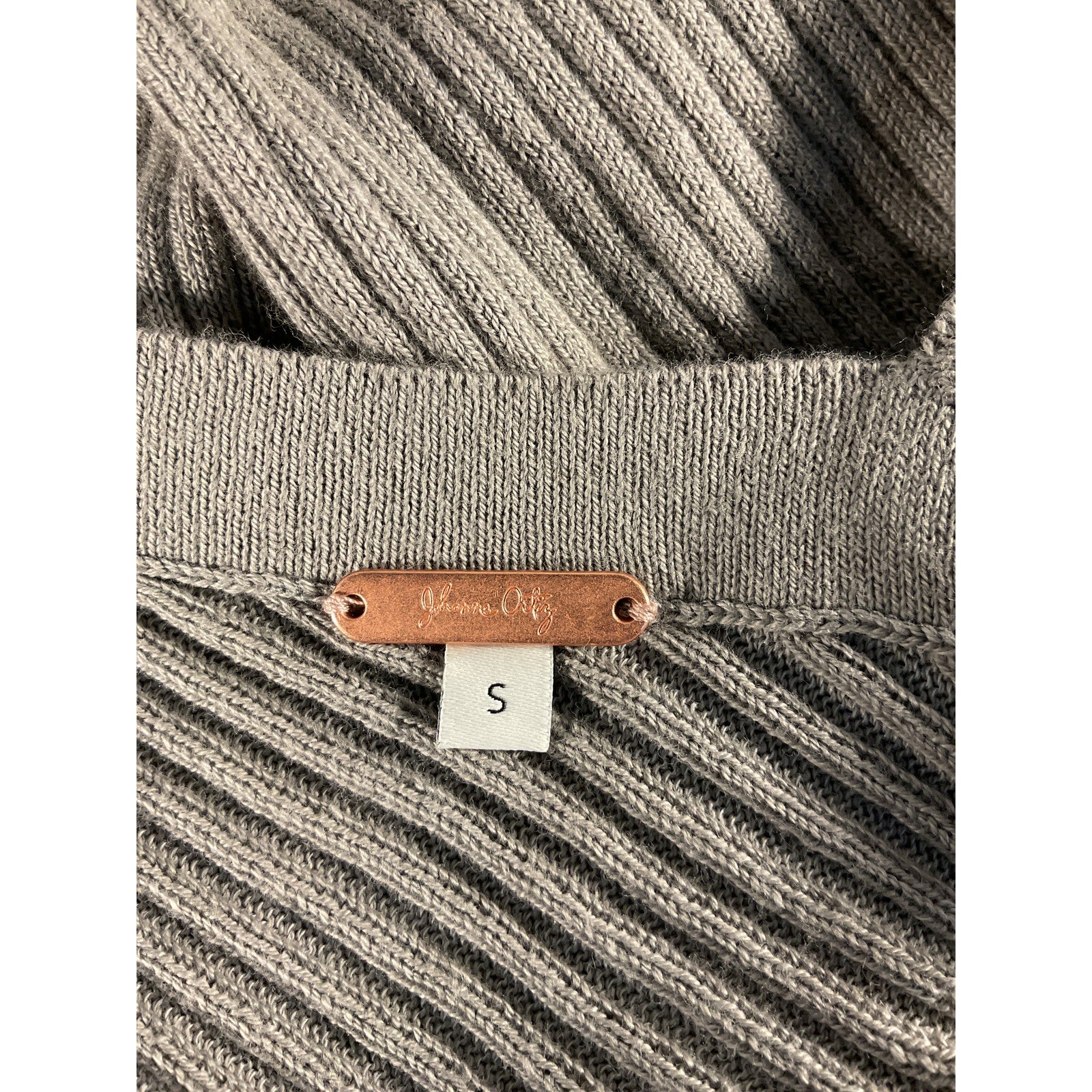 Johanna Ortiz 'Inca' Grey Cotton-Alpaca Knitwear Set Size S